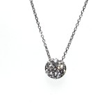 1.15 Cts. 14K White Gold Small Diamond Flower Pendant